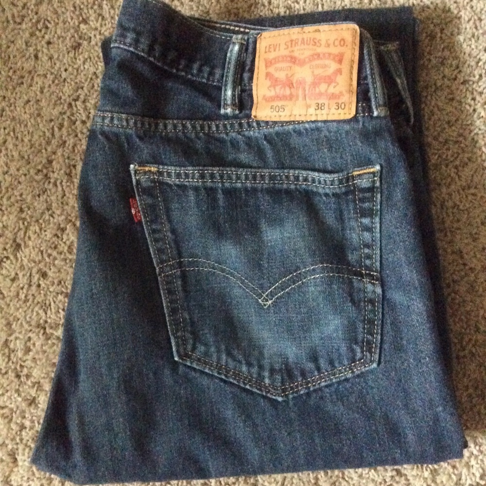 Men’s Levi 505 Jeans, Sz 38-30